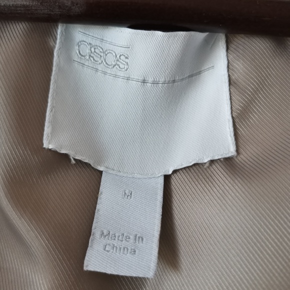 ASOS WHITE boxy puffer jacket with concealed hood (M) - Picture 9 of 15